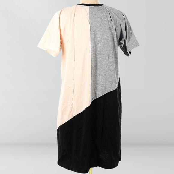 ASOS Colour Block 3 Color Tee Shirt Dress - Picture 2 of 2